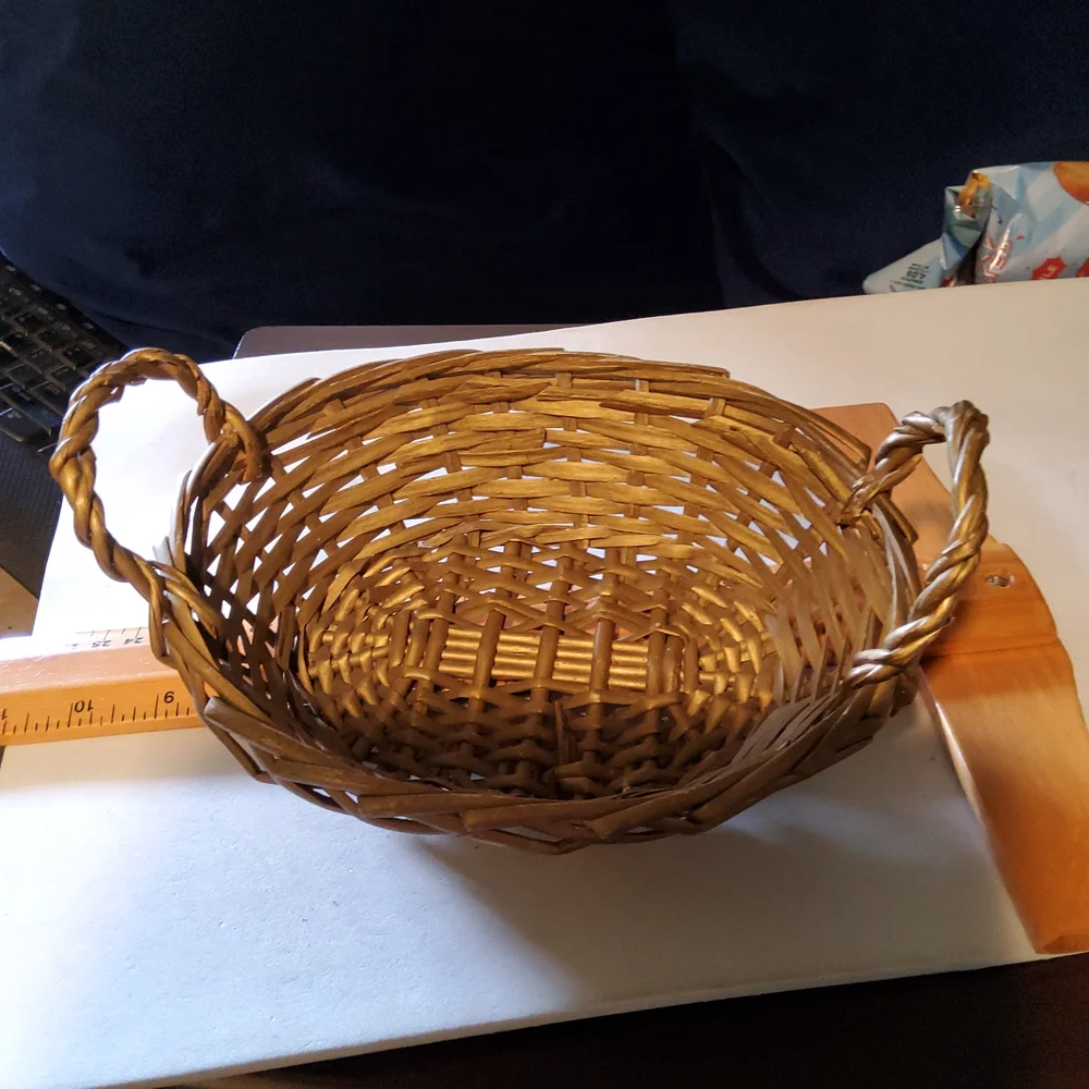 Golden Glitter Basket